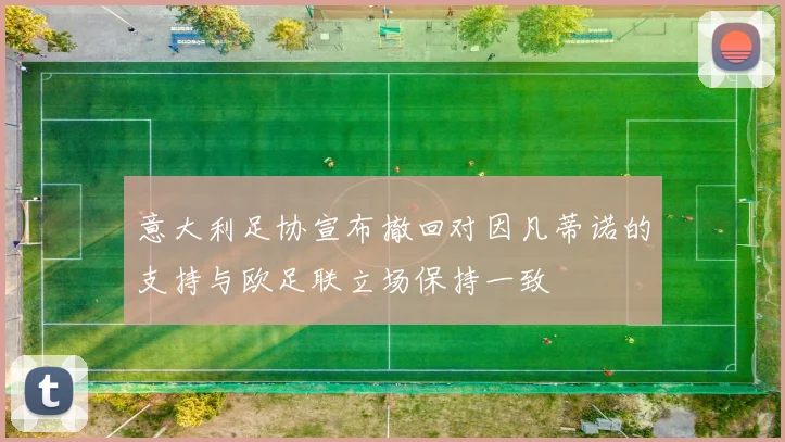 意大利足协宣布撤回对因凡蒂诺的支持与欧足联立场保持一致